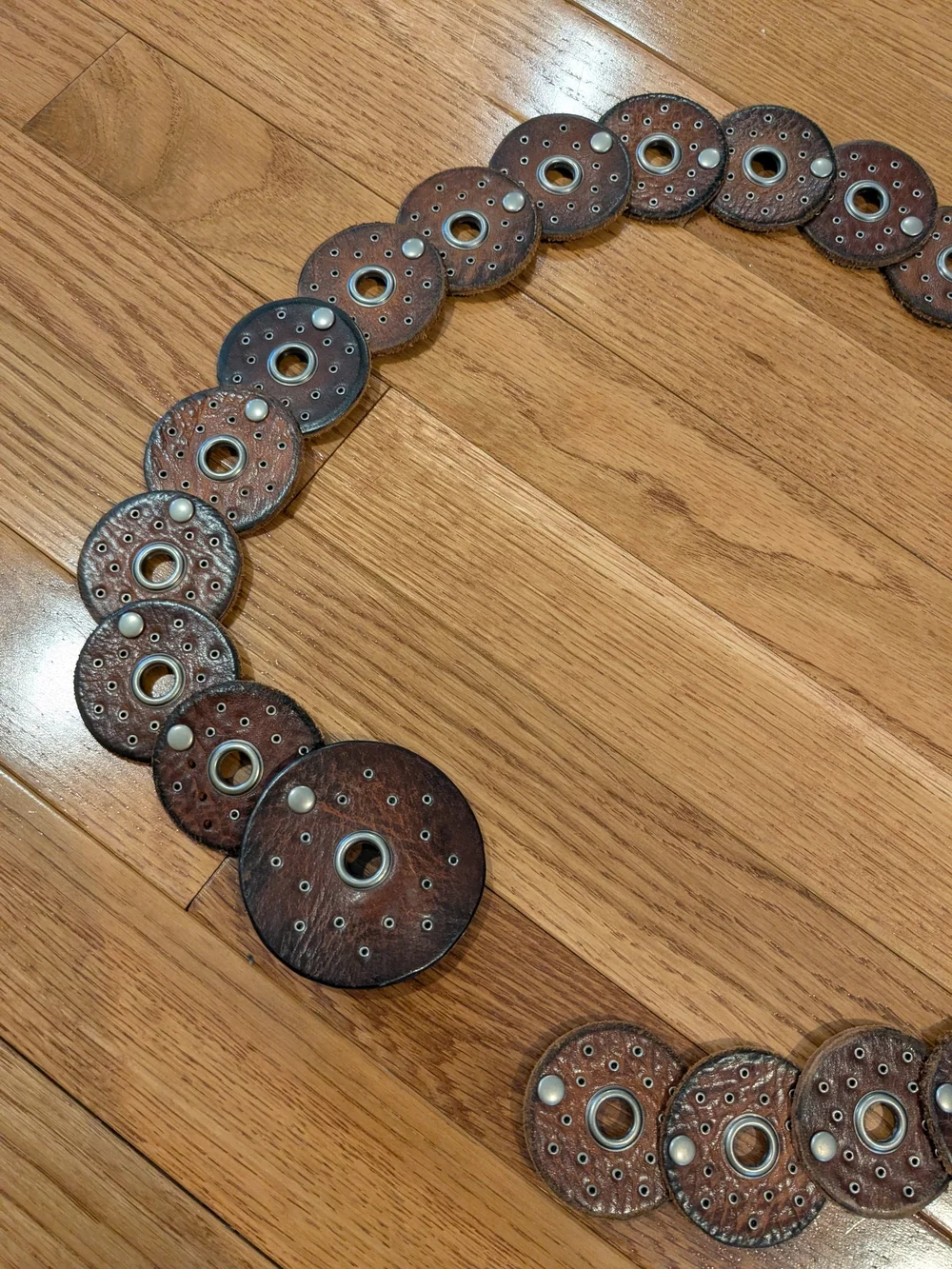 Leather Boho Concho Belt